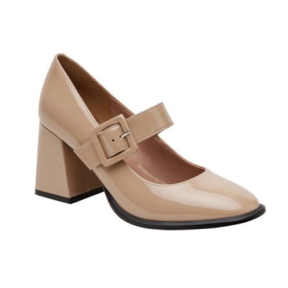 🆕 Linea Paolo BELLE Patent Leather Square Toe Mary Jane Pumps